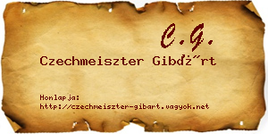 Czechmeiszter Gibárt névjegykártya